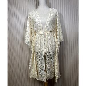 Mia Joy Joyfolie Lace Tie Front Kimono  Size XS/S